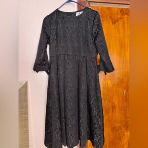 Dainty jewels Black midi  dress